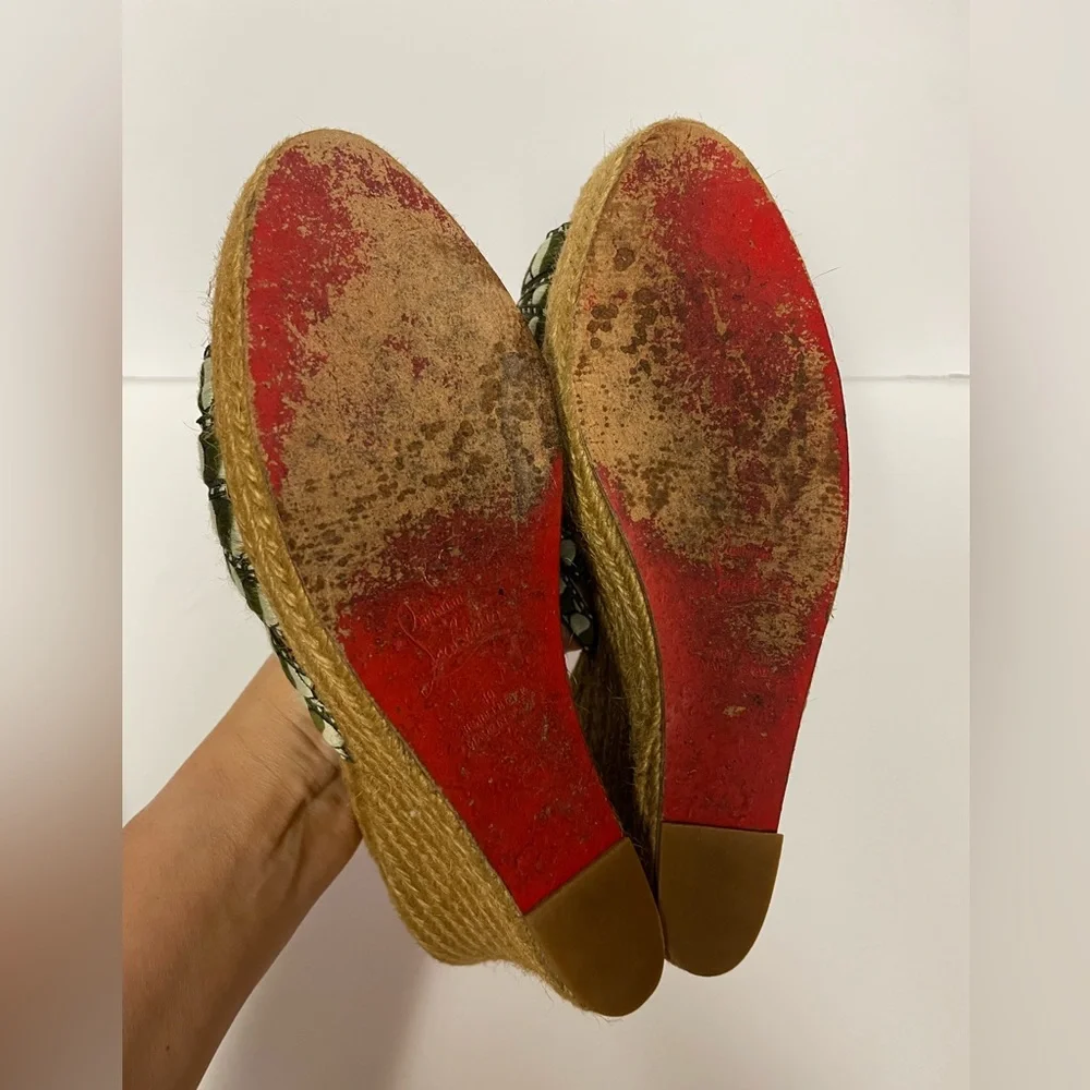 Christian Louboutin espadrille wedge